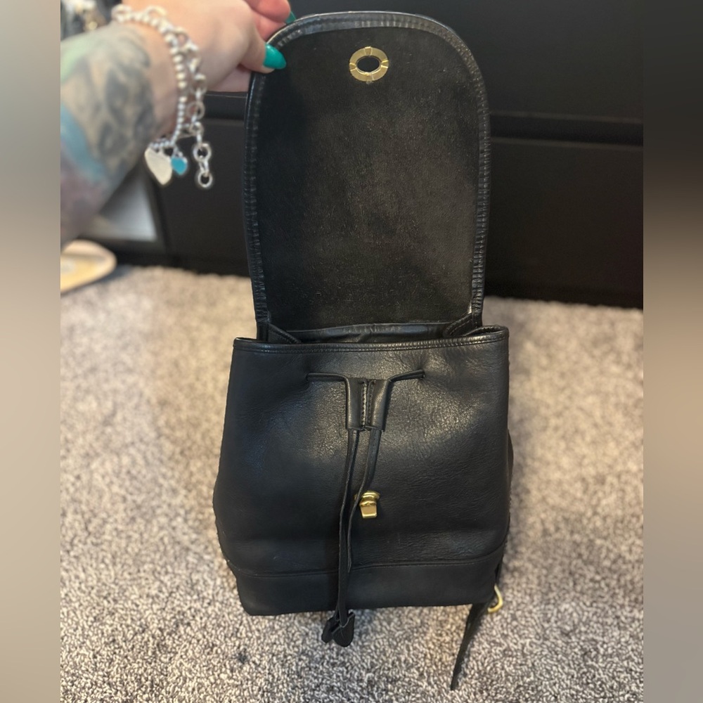 Coach vintage Day Pack in Black glovetanned leather- (USA) - Picture 7 of 16